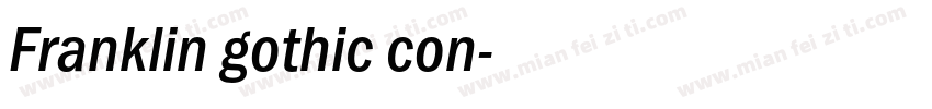 Franklin gothic con字体转换